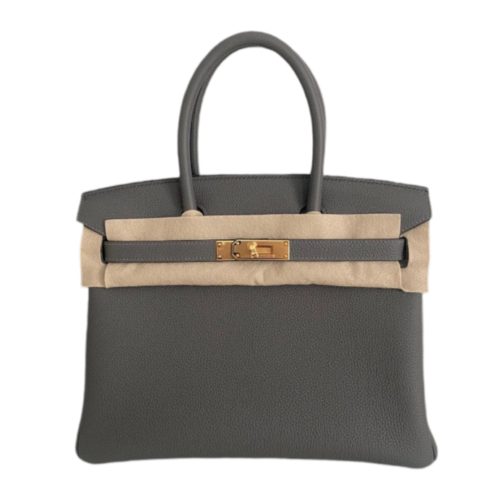 Hermès Gris Meyer Birkin 30 Gold Hardware