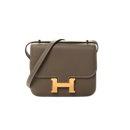 Hermès Constance 18 Etoupe Gold Hardware