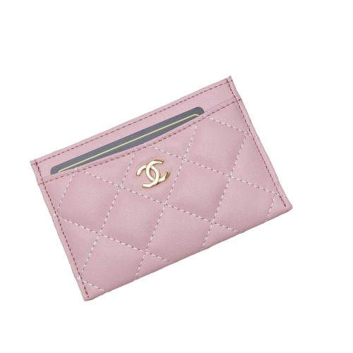 Chanel Card Holder Light Pink & Lambskin