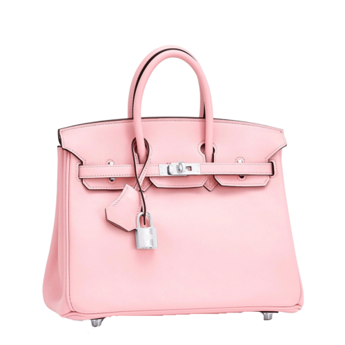 Hermès Rose Sakura Birkin 25 Palladium Hardware