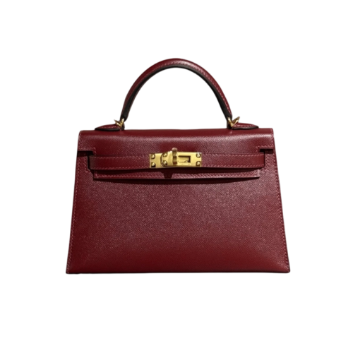 Hermès Mini Kelly Sellier Rouge H