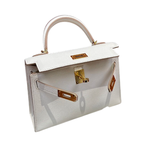 Hermès Mini Kelly White Gold Hardware