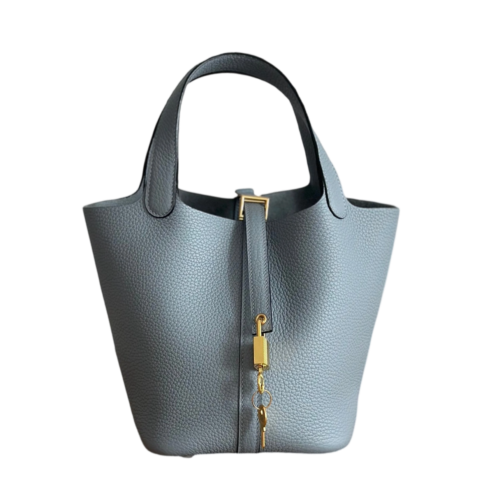 Hermès Flaxen Blue Picotin Lock 18