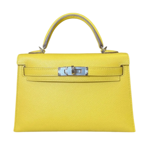 Hermès Mini Kelly Lemon Yellow